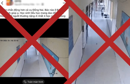 Công an Bà Rịa bác tin đồn sai sự thật vụ nam sinh tấn công bạn học