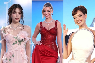 Hoa hậu Đỗ Mỹ Linh, Hà Kiều Anh 'đọ sắc' dàn Miss World trên thảm đỏ